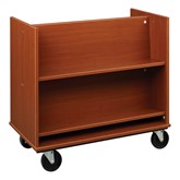 Sloped Shelf Book Truck